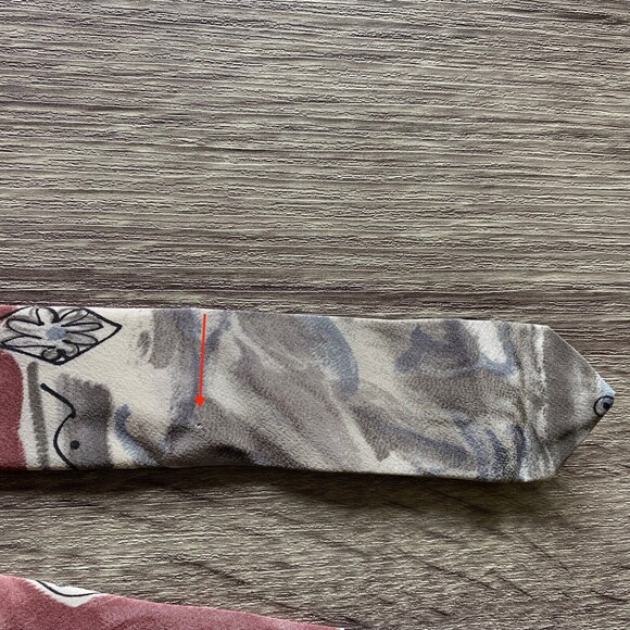 Henry Grethel Men's Pen & Ink Watercolor Art Floral Multicolor 100% SILK Necktie - Picture 8 of 9